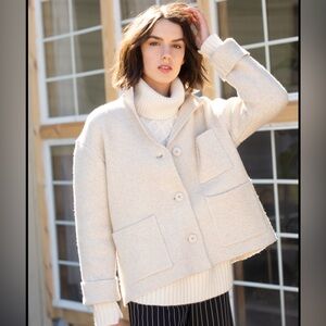 ATM Novelty blend sweater jacket